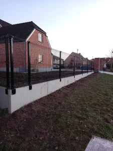 3D staalmat op keerwand